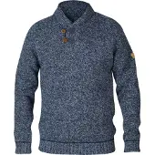 Fjällräven Lada Sweater Pullover di lana Uomo (S, blu)