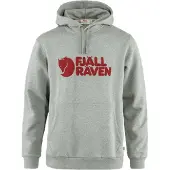 Fjällräven Felpa Cappuccio Uomo Logo Hoodie Grey Melange