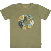 Fjällräven Kid's Forest Findings T-Shirt T-shirt Bambini (152, olivia)