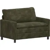vidaXL Set di divani, 2 pezzi, verde, in poliestere