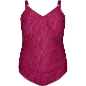 Swim By Zizzi Costume intero 'Smikka' rosso violaceo