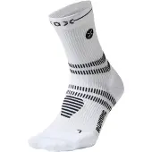 STOX Running Ankle Socks Calze da running Uomo (43-47, grigio/bianco)
