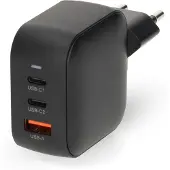 Nedis Caricabatterie Da Parete Usb-a E Usb-c Pd 3.0 Gan 70w