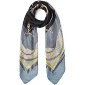 Liu Jo Foulard blu fumo / blu notte / giallo pastello