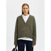 Selected Cardigan A Maglia Donne Verde XS