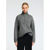 Selected Maglione A Mezza Cerniera Donne Grigio XL