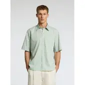 Selected Camicia A Maniche Corte Uomini Verde XXL