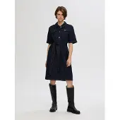 Selected Vestito Di Jeans Donne Blu 34