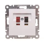 Hager LUMINA2 Presa per altoparlante bianca WL3310