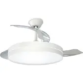 EDM ventilatore da soffitto 3cct ø107 cm, bianco