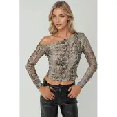 Hiccups for Kids Camicia da donna beige / marrone