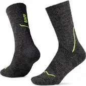 Buff Dryflx Crew Sock Calze da running (39-41, grigio/nero)