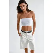 Hiccups for Kids Pantaloni con piega frontale bianco