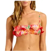 Seafolly Women's Hothouseflowers Bralette Parte superiore bikini Donna (40, arancione)