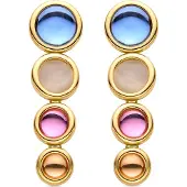 Luxenter Orecchini 'Longki' colori misti