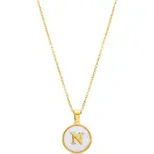 Luxenter Collana 'Alphabet' bianco