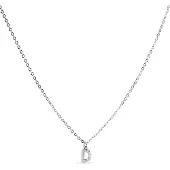 Luxenter Collana 'Alphabet' bianco