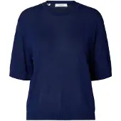 Selected Top A Maglia Donne Blu M