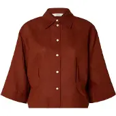 Selected Camicia A Maniche Corte Donne Rosso 36