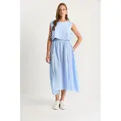 Bianco Lucci Abito da casa 'Zweiteiliges Set' blu chiaro