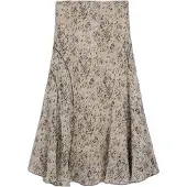 Desigual , gonna midi campestre, Donna, Poliestere, Bianco, M