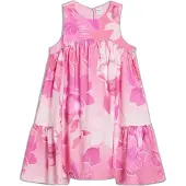 Desigual , vestito a fiori arricciato, Bambini, Cotone, Rosso, 3/4
