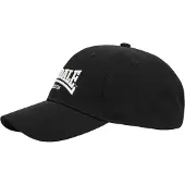 Lonsdale Cappello da baseball 'Wigston' nero / bianco