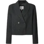 Pepe Jeans per donna. PL4024385 Rachel Black americana (M), Nero, Casual, Poliestere