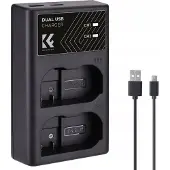 K&F Concept EN-EL15 Caricabatterie doppio USB-C