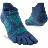 Injinji Women's Run Technical No-Show Calze da running Donna (35-40, blu)