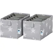 OEM Organizer per cassetti "Stelle grigie" 15x30x15 cm