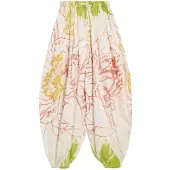 Desigual , Pantalone globo 100% cotone, Donna, Cotone, Verde, M
