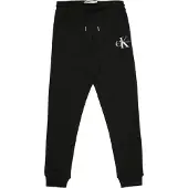 Calvin Klein Jeans Pantaloni 'CK Monologo' nero / bianco