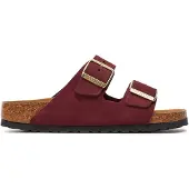 Birkenstock Zoccoletto 'Arizona' marrone scuro / rosso vino