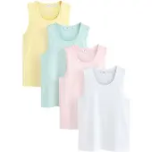 Next Maglietta intima 'Trident' giallo / menta / rosa / bianco