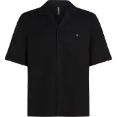 Karl Lagerfeld Camicia ' Strukturiertes Strand-Shirt ' nero