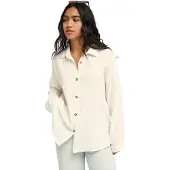Roxy Women's Morning Shine Camicetta Donna (S, bianco)