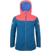 TROLLKIDS Girls Bergen Jacket Giacca antipioggia Bambini (122, blu)