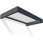 Palram - Canopia Tenda da sole trasparente 160x95cm grigio scuro 705904