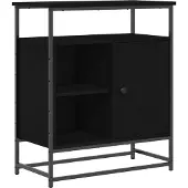 Syfax Credenza Rovere Nero 69 x 35 x 80 cm Legno multistrato