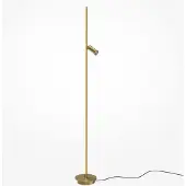 Maytoni Piantana LED Thin, ottone, alluminio, altezza 155 cm, dimmerabile