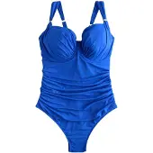 Next Costume intero modellante blu