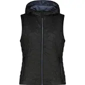 CMP Women's Vest Fix Hood Gilet sintetico Donna (46, nero)