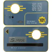 Fanatic Replica Di Piatto Fallout 3 Vault 101 Security Keycard