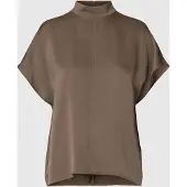Selected Top A Maniche Corte Donne Marrone 42
