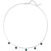 Hey Happiness Collana 'Green Glow' verde / argento