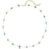 Hey Happiness Collana 'Green Aura' oro