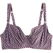 Next Top per bikini blu chiaro / marrone / cioccolato / bianco