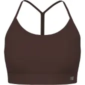 New Balance Reggiseno sportivo 'Essential' cioccolato / grigio chiaro