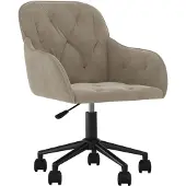 vidaXL Sedia da ufficio girevole in velluto grigio chiaro